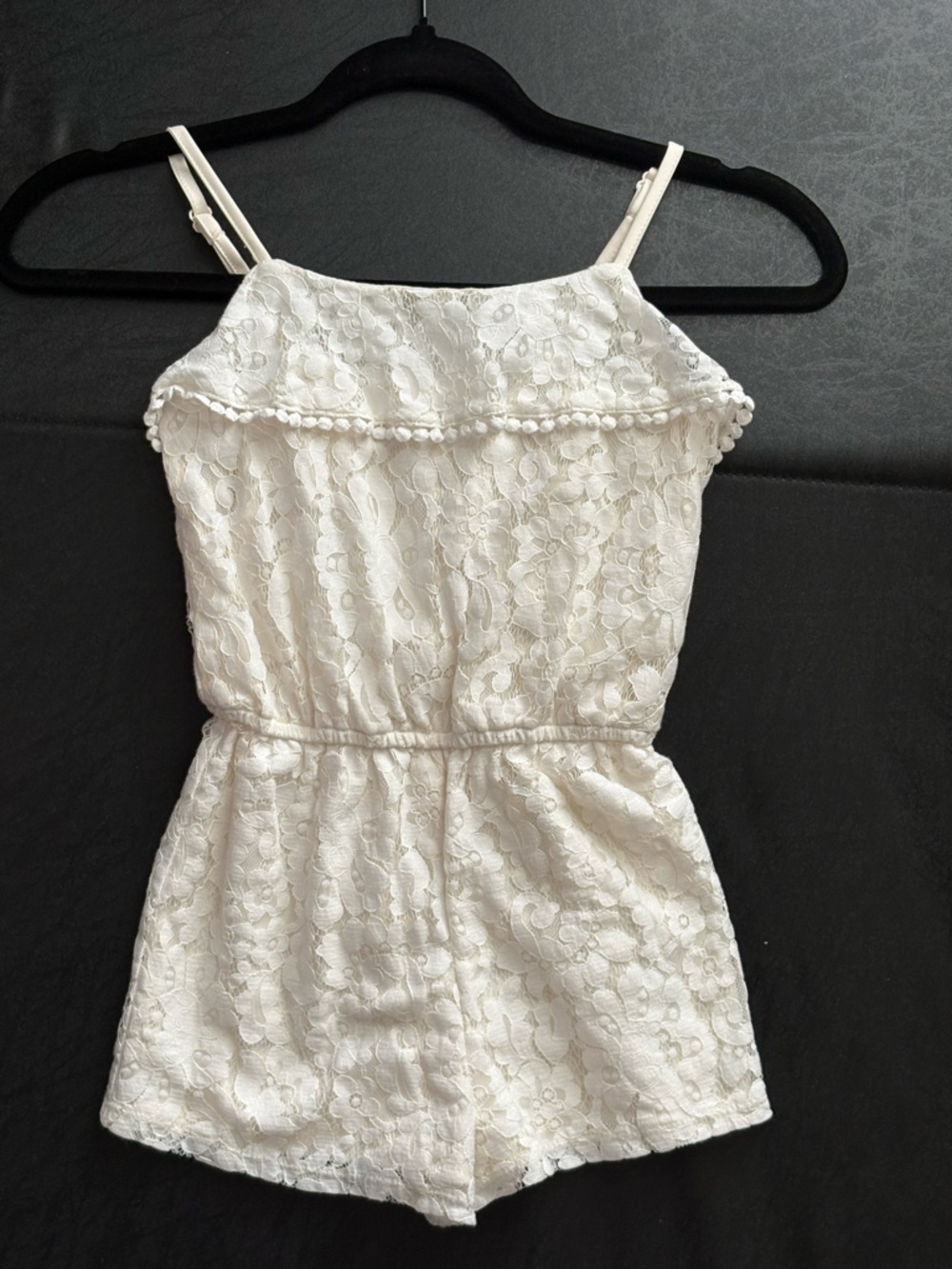 White Lace Spaghetti Strap Top